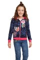 DESIGUAL Hanorac reversibil cu model floral si dungi Fete