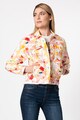 DESIGUAL Jacheta de denim cu imprimeu floral Chaq Lisam Femei