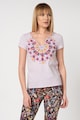 DESIGUAL Tricou cu imprimeu floral cu mandala Croacia Femei