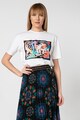 DESIGUAL Tricou cu aplicatie grafica Rassil Femei