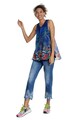 DESIGUAL Top lejer cu imprimeu tropical Femei