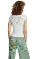 DESIGUAL Tricou cu decolteu in V si imprimeu floral Femei