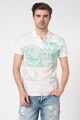 DESIGUAL Tricou polo cu model tropical Benjamin Barbati