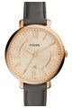 Fossil Ceas analog cu carcasa rotunda Jacqueline, Gri Femei