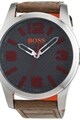 Hugo Boss Orange Ceas rotund cu o curea de piele Barbati