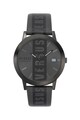 VERSUS VERSACE Ceas cu o curea de piele cu imprimeu logo Barbes , 44 mm Barbati