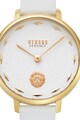 VERSUS VERSACE Ceas cu o curea de piele La Villette, 36 mm Femei