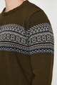 KOTON Etno mintás kerek nyakú pulóver férfi