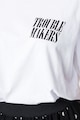 NA-KD Тениска с овално деколте и щампа Жени