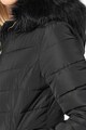 Only Ellan kapucnis bélelt télikabát steppelt dizájnnal női