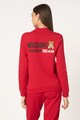 Moschino Bluza sport de casa, cu fermoar si imprimeu logo Femei