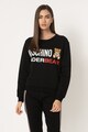 Moschino Bluza sport de casa, cu imprimeu logo cauciucat Femei