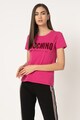 Moschino Tricou de casa cu decolteu la baza gatului si imprimeu logo Femei