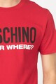 Moschino Tricou de casa cu aplicatie logo cauciucata Barbati