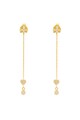 Loisir by Oxette Cercei drop placati cu aur de 18k si decorati cu cristale Femei