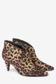 NEXT Botine cu animal print si toc cubanez Femei