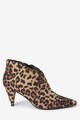 NEXT Botine cu animal print si toc cubanez Femei