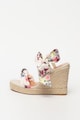 Ted Baker Sandale tip espadrile cu talpa wedge si imprimeu floral Kelispe Femei