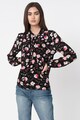 Esprit Bluza cu imprimeu floral si funda din panglici Femei