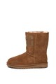 UGG Classic rövid szárú nyersbőr bebújós csizma gumis logóval női