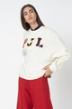 Pepe Jeans London Bluza sport cu captuseala din fleece si aplicatie logo Siena Femei