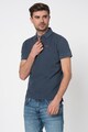 Pepe Jeans London Tricou polo slim fit din material pique Glenn Barbati