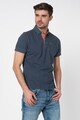 Pepe Jeans London Tricou polo slim fit din material pique Glenn Barbati