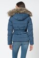 Pepe Jeans London Olivia pihével bélelt télikabát műszőrme szegéllyel női