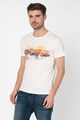 Pepe Jeans London Tricou slim fit cu imprimeu logo Melvin Barbati