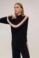 Mango Pulover din tricot fin cu detalii contrastante Olimpia Femei