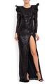 BADEN 11 Rochie cu paiete si slit adanc lateral Femei