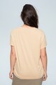 VIOLETA BY MANGO Tricou cu imprimeu text Creme Femei