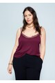 VIOLETA BY MANGO Top cu decolteu in V si insertii din dantela Lanci Femei