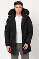 SUPERDRY Jacheta parka cu vatelina si gluga cu captuseala din material teddy Everest Barbati