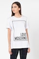 Love Moschino Tricou lejer cu logo contrastant Femei