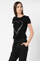 Love Moschino Tricou cu imprimeu logo stralucitor Femei