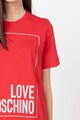 Love Moschino Tricou cu imprimeu logo cauciucat Femei