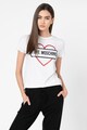 Love Moschino Tricou cu logo stralucitor Femei