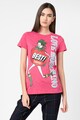 Love Moschino Tricou cu imprimeu cauciucat Femei