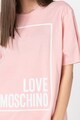 Love Moschino Tricou lejer cu logo contrastant Femei