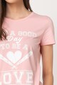 Love Moschino Tricou cu imprimeu logo e Femei