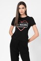 Love Moschino Tricou cu logo stralucitor Femei