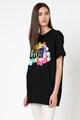 Love Moschino Tricou supradimensionat cu aplicatie logo Femei