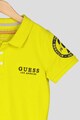 GUESS JEANS Tricou polo din material pique cu logo brodat Baieti