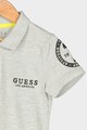 GUESS JEANS Tricou polo din material pique cu logo brodat Baieti