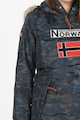 Geographical Norway Geaca fara inchidere, cu imprimeu camuflaj Boomera Femei