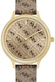 GUESS Ceas cu model logo, decorat cu cristale Femei