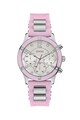 GUESS Ceas quartz cu functii mutiple, decorat cu cristale Femei