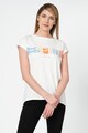 Esprit Tricou din bumbac organic cu imprimeu grafic 01 Femei