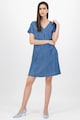 Esprit Rochie din chambray cu decolteu in V Femei